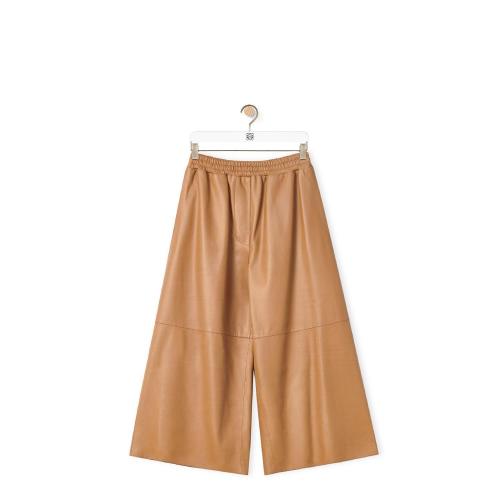  LOEWE罗意威 22年秋冬 女士 休闲裤 Cropped trousers in nappa S359Y54L11-5542