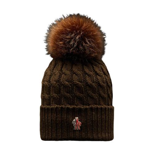  MONCLER蒙可蒙克莱 22年秋冬 女士 帽子 Wool Beanie with Pom Pom H20983B000130402A825