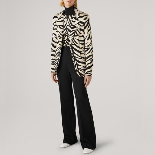 St.John/盛蔷米兰诺罗纹针织长裤女士休闲裤K8110G1