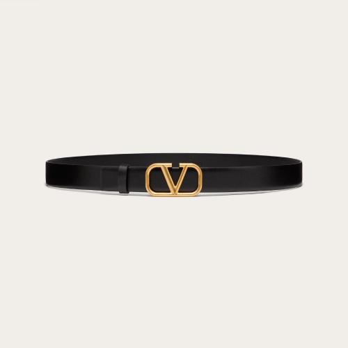  VALENTINO华伦天奴 22年秋冬 男士 腰带 Ceinture VLogo Signature en veau 2Y2T0Q90ECU0NO