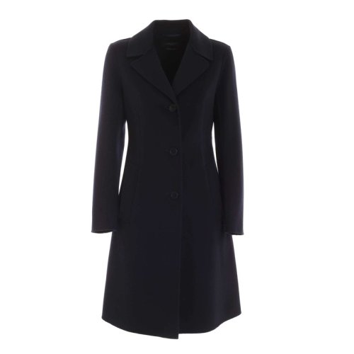  MaxMara/麦丝玛拉 女士海军蓝羊毛大衣 50160109 015 PLFSX