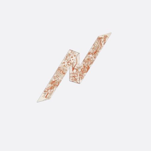  DIOR迪奥 22年秋冬 女士 丝巾 ABCDior Mitzah 丝巾 11ABC106I600_C270