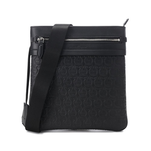 Salvatore Ferragamo/菲拉格慕【22年新款】男士TRAVEL EMBOS系列牛皮单肩斜挎包 24A426