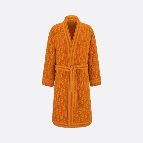  DIOR迪奥 22年秋冬 男士 睡袍 Peignoir Dior Oblique 033B360BB023_C141