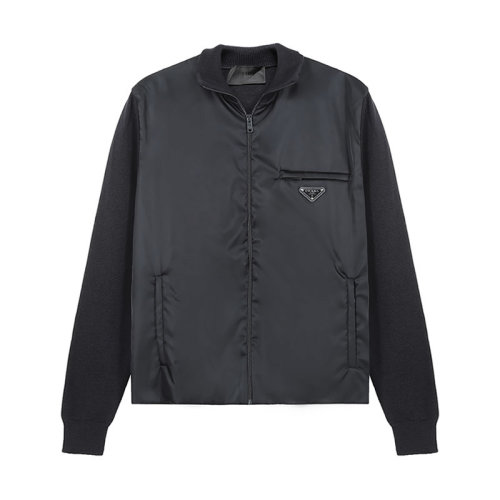 PRADA/普拉达 男士夹克 男士绵羊毛/锦纶羊毛衫夹克外套 UMC149 1JF4 S 202