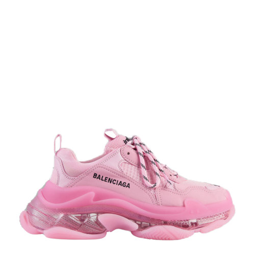 Balenciaga/巴黎世家  新款女士粉色TRIPLE S透明鞋底休闲运动鞋  544351W2GA15760