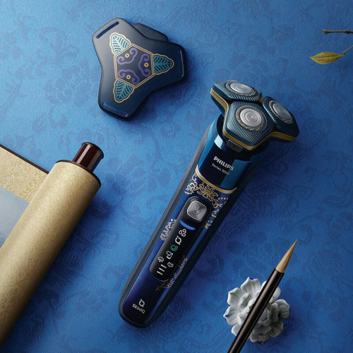 Philips/飞利浦 电动剃须刀刮胡刀胡须刀男士国家博物馆国博衍艺经典款【大雅名仕】【情人节礼物】 国博经典款大雅名士S7888【新品】 线清洁