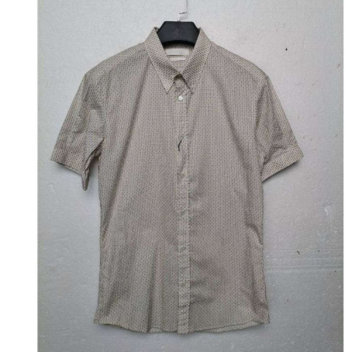 Alexander McQueen/亚历山大麦昆 米色花点男士短袖衬衫