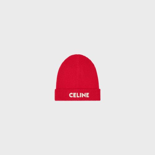  CELINE赛琳思琳 22年秋冬 男士 帽子 BONNET BRODé CELINE LAINE COTELéE FEUTRé 2A25R423P