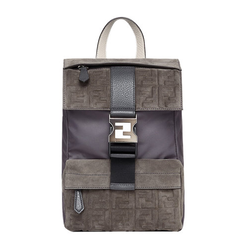 FENDI/芬迪FENDINESS小号背包 麂皮双肩背包 7VZ067AHU7