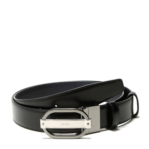 BALLY/巴利 男士皮质双面板扣式皮带腰带 SIL 35 M
