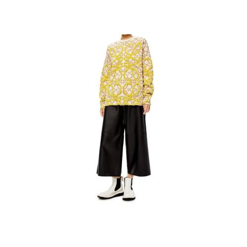  LOEWE罗意威 22年秋冬 女士 针织衫 Anagram sweater in wool and linen S359Y14K62-2372