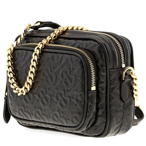  BURBERRY/博柏利 女士黑色皮革单肩包 8015241 PLSX