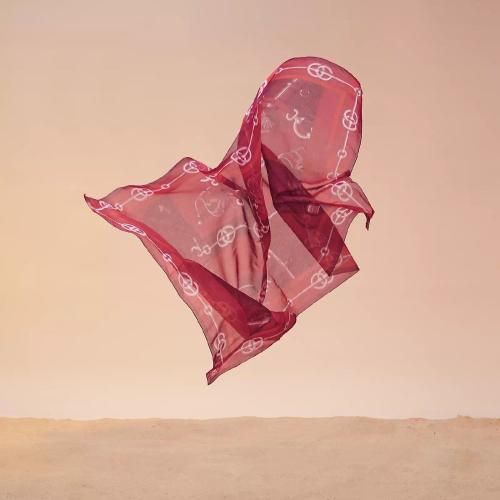  HERMES爱马仕 22年秋冬 女士 披肩 Pareo imprime ??Cliquetis?? H2E3300D3L700