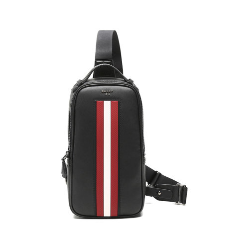 BALLY/巴利  男士涂层再生牛皮革手提单肩斜挎包胸包 MALIKHO