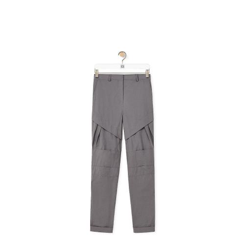  LOEWE罗意威 22年秋冬 女士 休闲裤 Pleated trousers in cotton S540Y04XA_V-1290