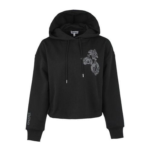 KENZO/高田贤三印花图案棉质宽松连帽女士套头卫衣女卫衣FB62SW660