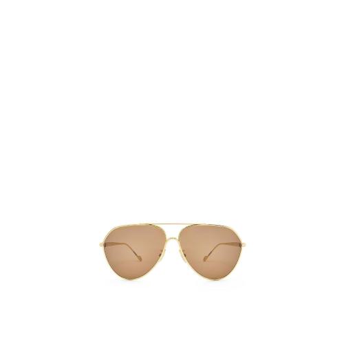  LOEWE罗意威 22年秋冬 女士 太阳眼镜 Pilot sunglasses in metal G832445X01-2951 预定商品1-3周发货