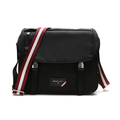 BALLY/巴利 男士织物单肩斜挎邮差包 FABRO