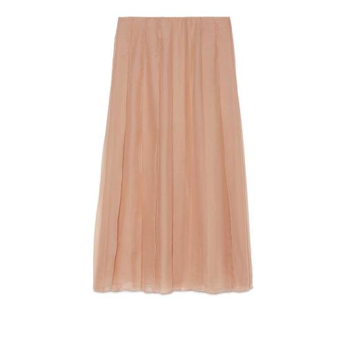  GUCCI古驰 22年秋冬 女士 真丝雪纺中长半身裙 652774 ZHS57 5777