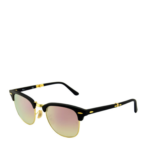 Ray-Ban/雷朋 折叠款 板材 金属 黛眉 镜框 男女款 太阳镜 渐变 反光 镜片 墨镜 眼镜 RB2176 51mm RayBan 雷朋
