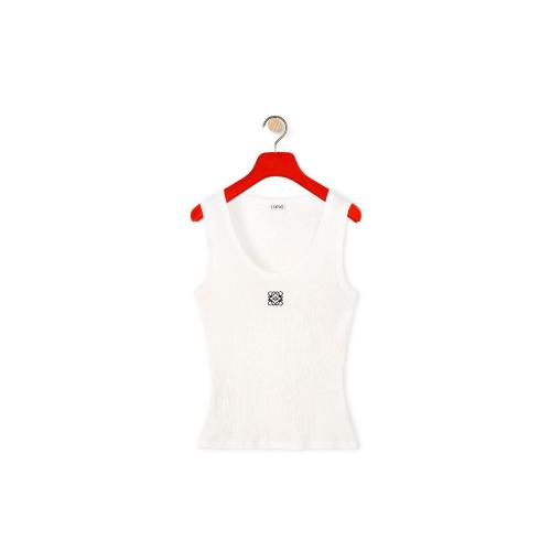  LOEWE罗意威 22年秋冬 女士 背心 Anagram tank top in cotton S540Y07XA2-2100