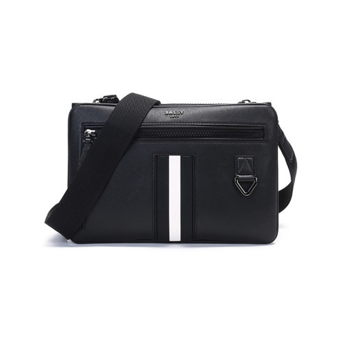 BALLY/巴利  男士涂层再生牛皮革单肩斜挎包手拿包 MILVAR