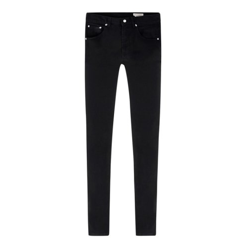  Alexander McQueen/亚历山大麦昆 男士黑色棉质牛仔裤 625677 QRY49 1000 PLFSX