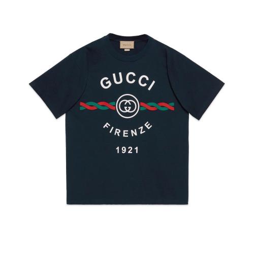  GUCCI古驰 22年秋冬 男士 针织棉“Gucci Firenze 1921”T恤 616036 XJD7T 4795