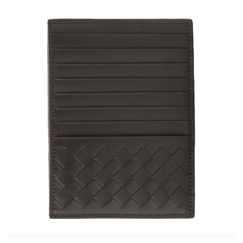 Bottega Veneta/葆蝶家 中性棕色小牛皮卡片夹162156VQ1311301