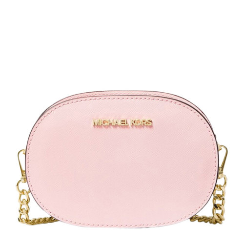 Michael Kors/迈克·科尔斯 Jet Set Travel系列 MK女士皮革椭圆单肩包斜挎包链条包