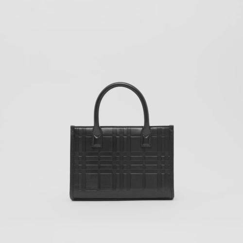  BURBERRY 22年秋冬 男士 迷你格纹压花皮革托特包 80548511