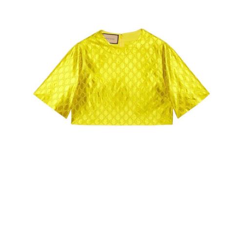  GUCCI古驰 22年秋冬 女士 GG刺绣真丝上衣 681569 ZAIDC 7278