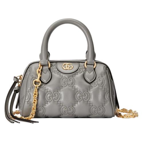  GUCCI古驰 22年秋冬 女士 GG绗缝皮革手提包 702251 UM8HG 1563