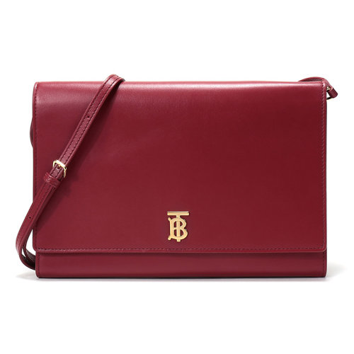 BURBERRY/博柏利 女款皮质专属标识图案手拿包单肩斜挎包 80114681