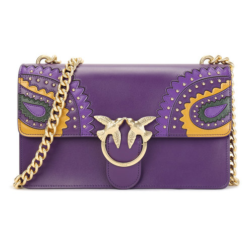 PINKO 紫色 女士 单肩包 1P217FY515 J09