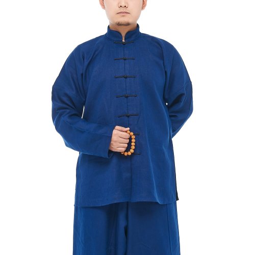 JLMT/净莲满堂【定制款】民国对襟小衫 厚亚麻 男中式其他