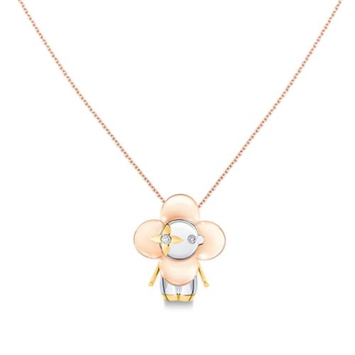 LV路易威登 22年秋冬 女士 项链 VIVIENNE 1*w*8K金钻石项链 Q93800 预定商品2-8周发货