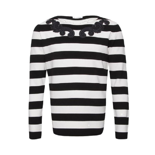 VERSACE/范思哲 男士拼色人造丝混纺聚酯纤维长袖上衣卫衣 V700715-VK00209-V2005