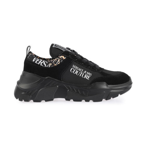 VERSACE/范思哲男士休闲运动鞋约会男士老爹鞋黑色简约潮流