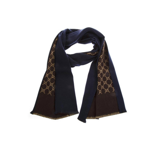 GUCCI/古驰  男士经典 混色 双面羊毛围巾 521104 4G744 4000 HQY012345C