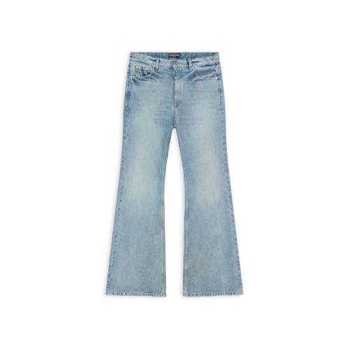  BALENCIAGA巴黎世家 22年秋冬 女士 牛仔裤 FLARED TROUSERS 697829TMW260443