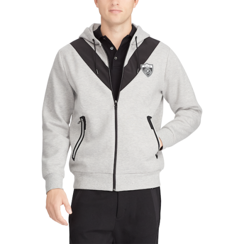 Polo Ralph Lauren/拉夫劳伦马球 18新款男士印Logo双面针织面料运动帽衫 435110