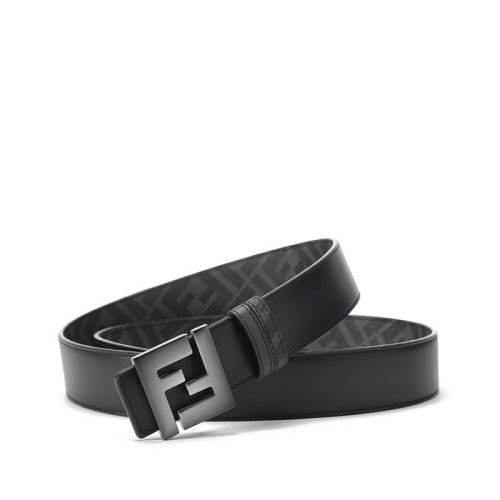 FENDI/芬迪【22春夏新款】男士牛皮/PU双F搭扣板扣式双面皮带腰带3.5cm 7C0468 AHUU