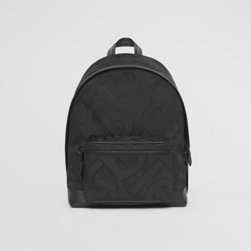  BURBERRY 22年秋冬 男士 专属标识再生聚酯纤维提花双肩包 80437061