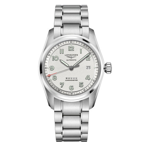 LONGINES/浪琴 先行者系列 男士银色自动机械精钢表壳和表带腕表40毫米L3.810.4.73.9