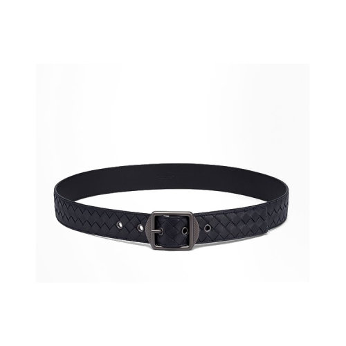 Bottega Veneta/葆蝶家 男士 经典时尚 皮革 休闲商务 针扣式 腰带 皮带 482669-V001O-1000