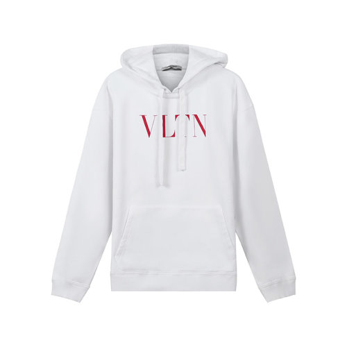 Valentino/华伦天奴 男士棉质宽松版连帽卫衣运动衫VLTN印花 WV3MF14F 3TV