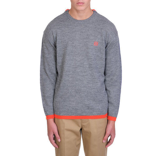  LOEWE/罗意威  男士针织衫/毛衣 百搭 LOGO 男性 灰色圆领羊毛 男士针织衫/毛衣 H526333X61-1315