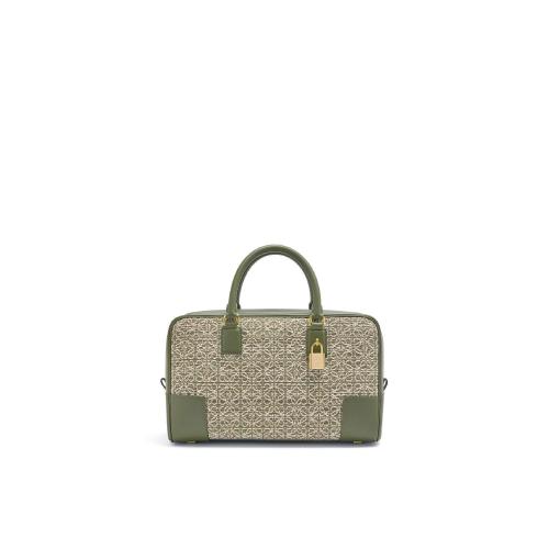  LOEWE罗意威 22年秋冬 女士 手提包 Amazona 28 bag in jacquard and calfskin A039N08X02-436 预定商品1-3周发货